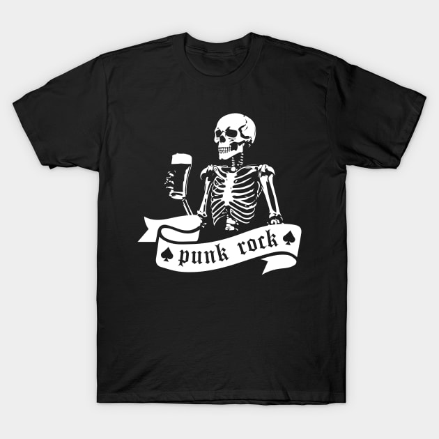punk rock skeleton T-Shirt by lkn